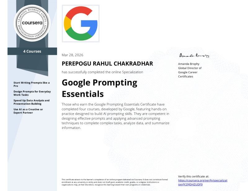 Google Prompting Essentials