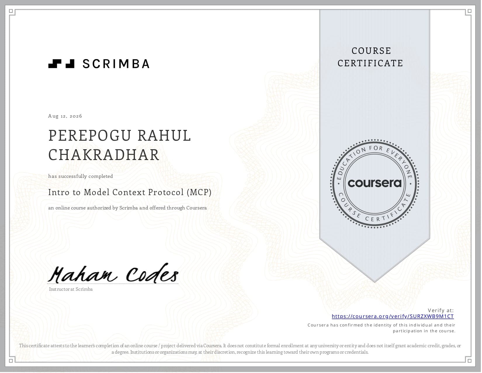 Scrimba - Intro to Model Context Protocol (MCP)